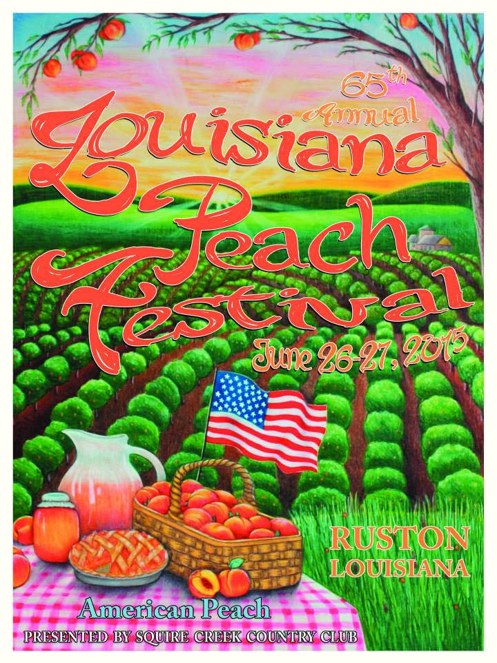 Louisiana Peach Festival, Ruston LA, June 26th and 27th 2015 Left at